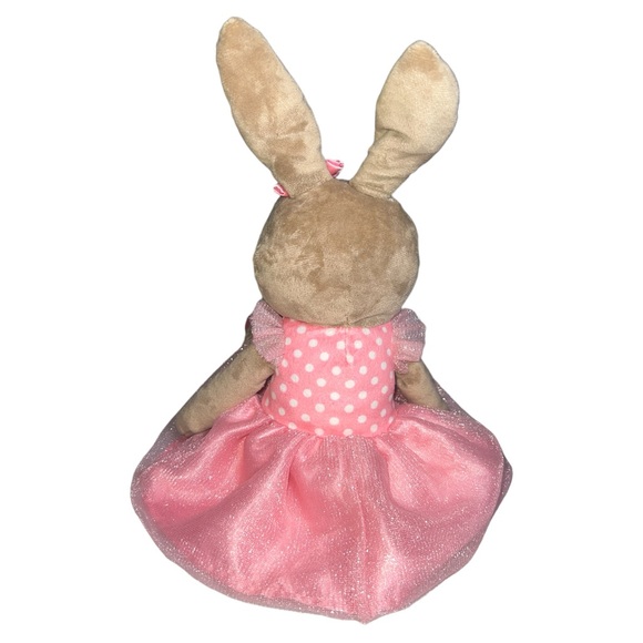 Spark Create Imagine Ballerina Bunny Rabbit Plush Pink Tutu Rattle Baby Toy 16in - Picture 3 of 7